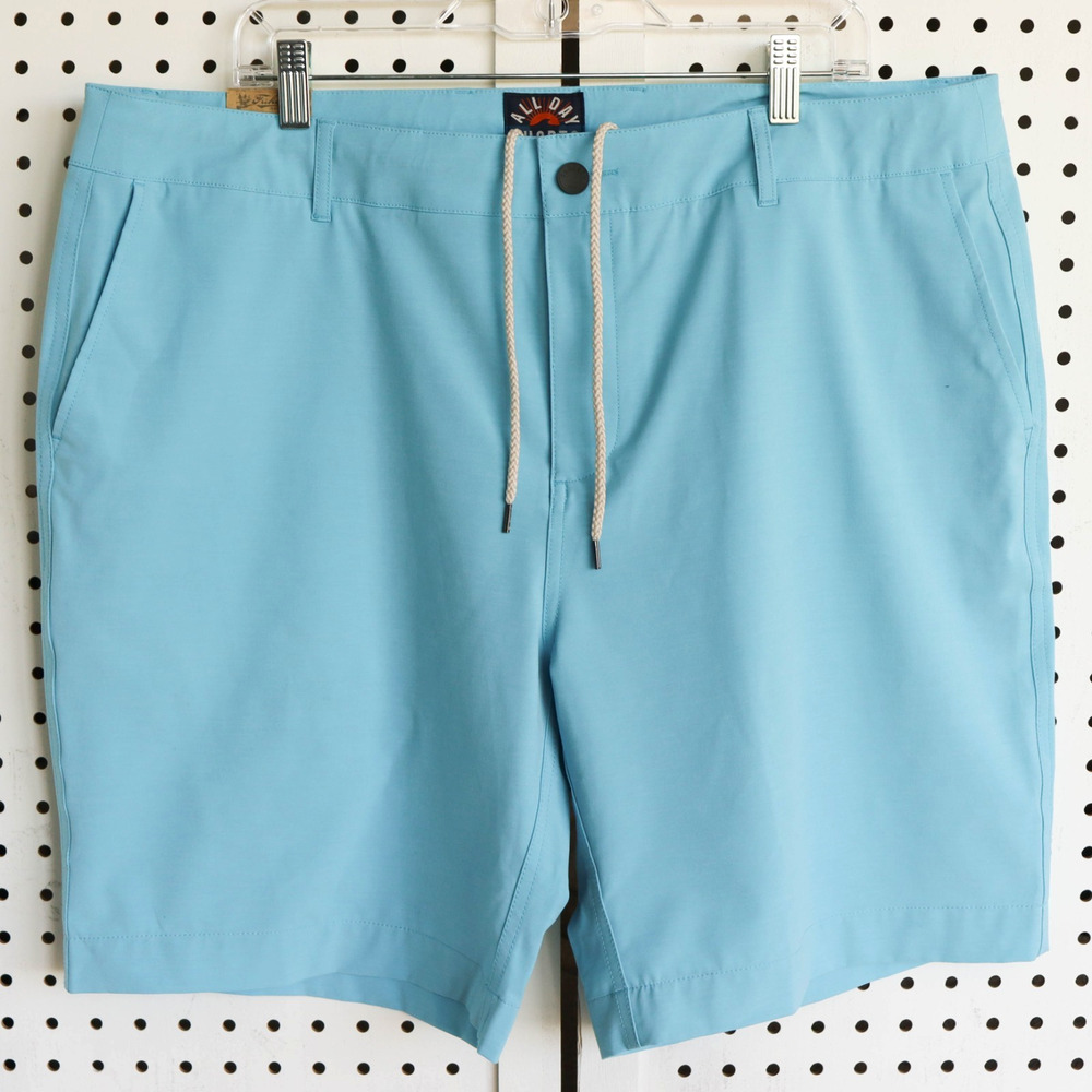 Faherty All Day Bermuda Shorts Mens SIZE 40 Blue 9" Inseam